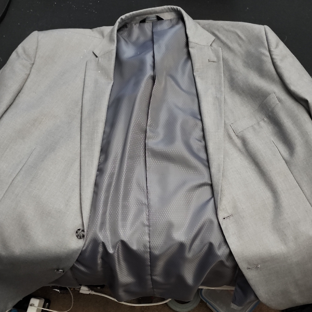 Men's Gray Blazer And Grey Suit Pants Angelo Brand